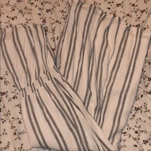 Black & White Stripe Jumpsuit